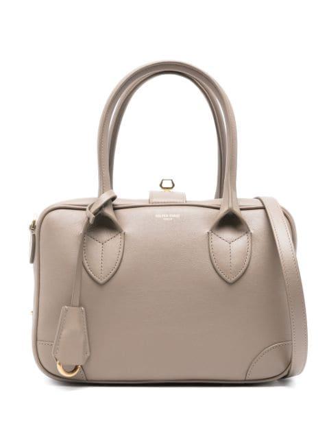 logo-print leather tote bag by GOLDEN GOOSE