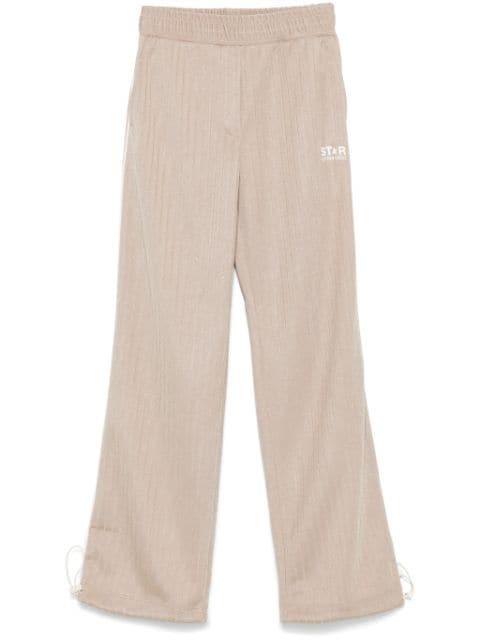 logo-print track pants by GOLDEN GOOSE