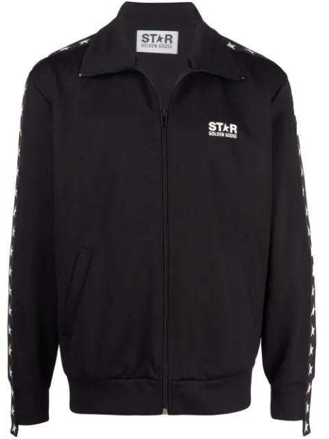 logo-print zip-fastening sweatshirt by GOLDEN GOOSE