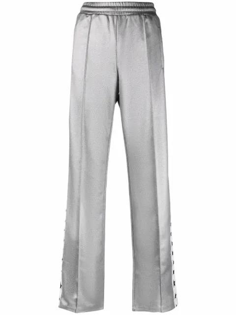 logo-tape straight-leg trousers by GOLDEN GOOSE