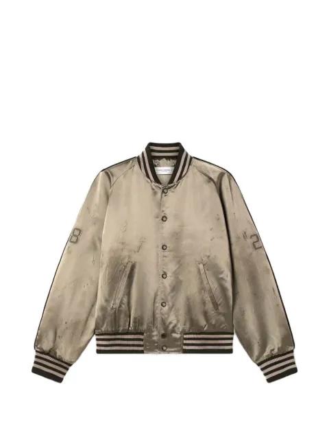 mandarin collar bomber jacket by GOLDEN GOOSE