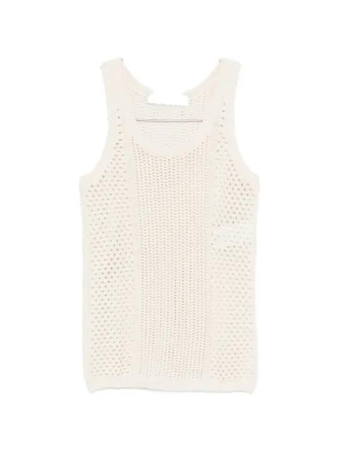 open-knit vest by GOLDEN GOOSE