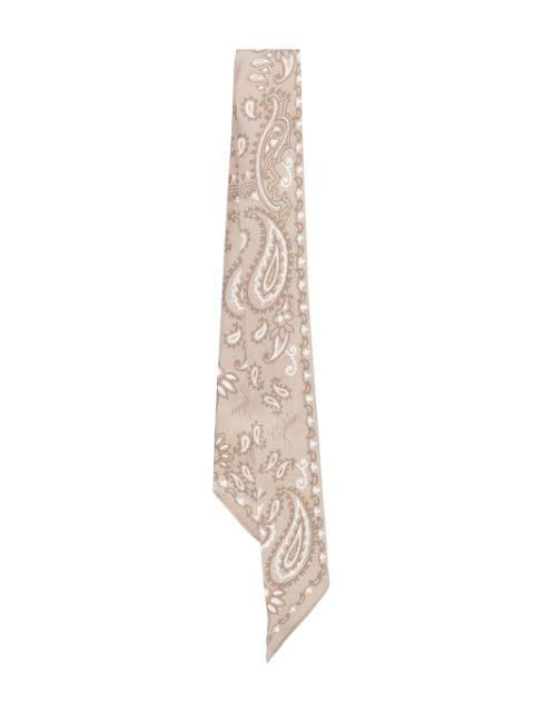 paisley-pattern silk scarf by GOLDEN GOOSE