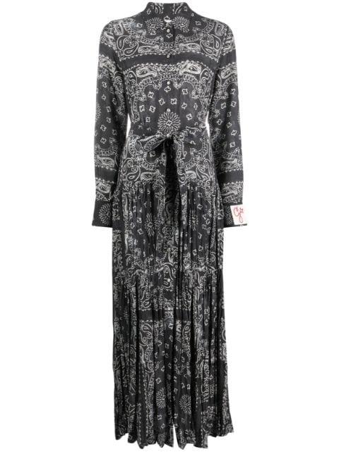 paisley-print maxi shirtdress by GOLDEN GOOSE