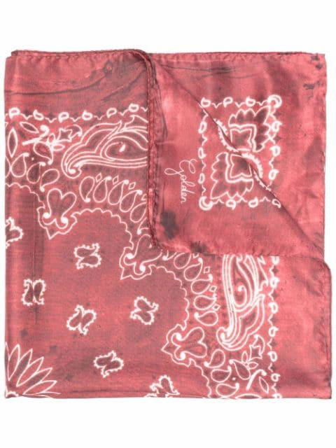 paisley-print silk scarf by GOLDEN GOOSE