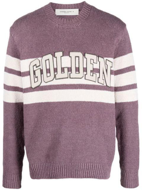 ribbed-knit crew neck sweatshirt by GOLDEN GOOSE
