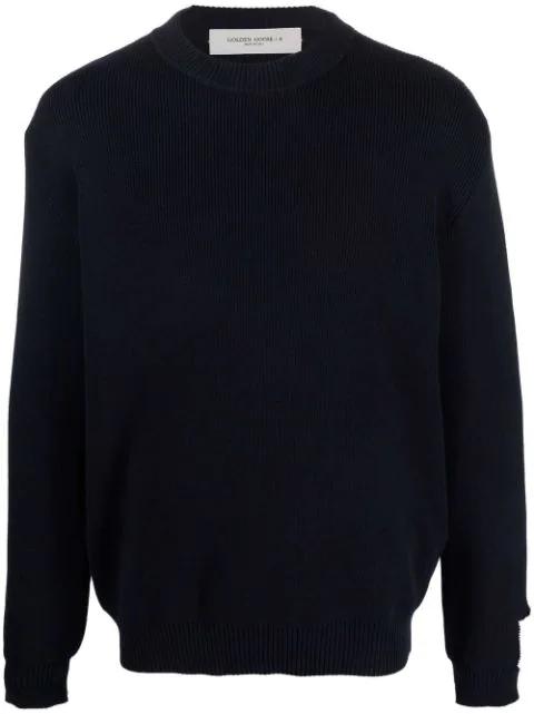 ribbed-knit round-neck sweater by GOLDEN GOOSE