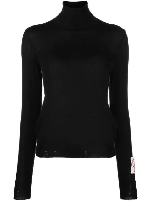 roll neck fitted jumper by GOLDEN GOOSE