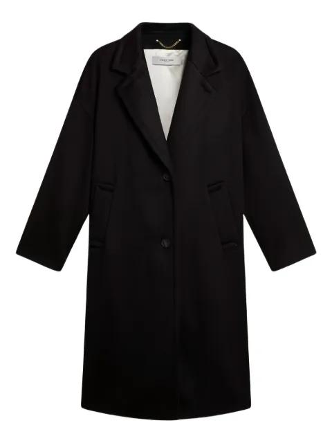 single-breasted welt-pocket coat by GOLDEN GOOSE
