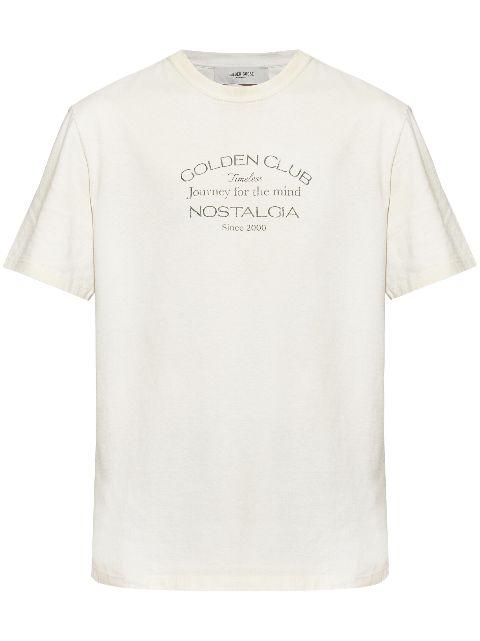 slogan-print T-shirt by GOLDEN GOOSE