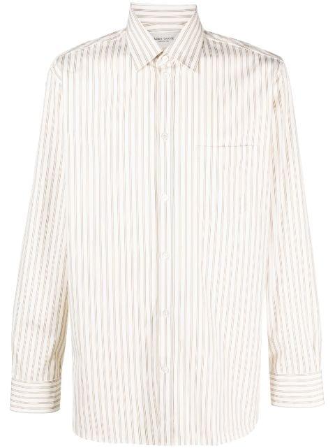 striped cotton button-up shirt by GOLDEN GOOSE