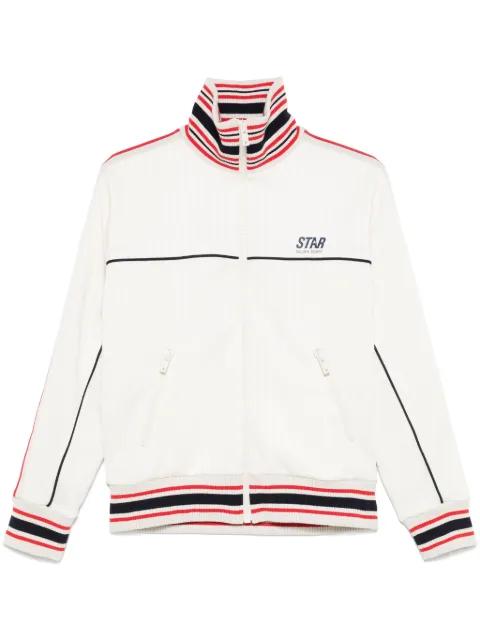 striped-trim jacket by GOLDEN GOOSE