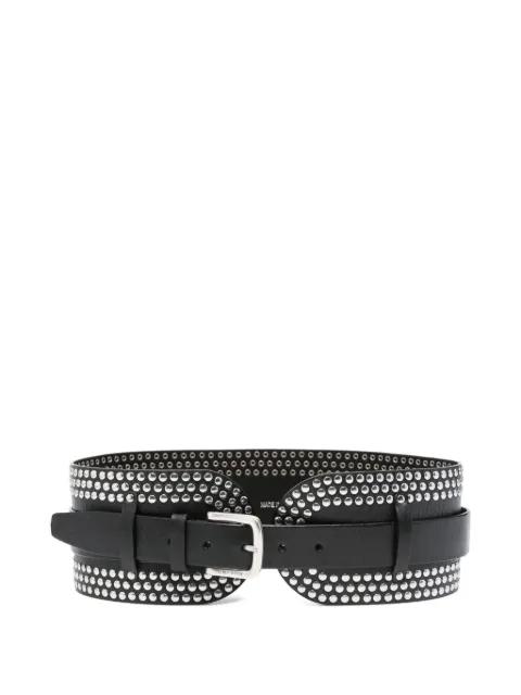 studded leather belt by GOLDEN GOOSE
