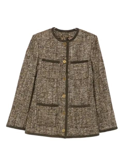 tweed-pocketed jacket by GOLDEN GOOSE