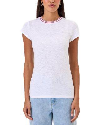 Double Shimmer Tipped Ringer Tee by GOLDIE LEWINTER