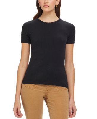 Pointelle Tee by GOLDIE LEWINTER