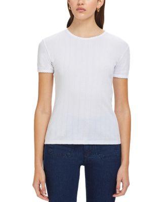 Pointelle Tee by GOLDIE LEWINTER