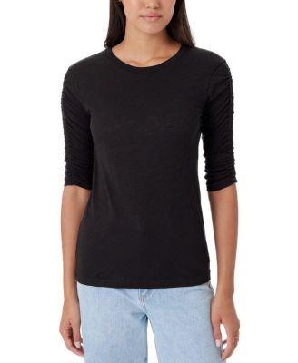 Ruched Half Sleeve Tee by GOLDIE LEWINTER