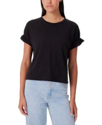 Signature Slub Puff & Ruffle Sleeve Top by GOLDIE LEWINTER