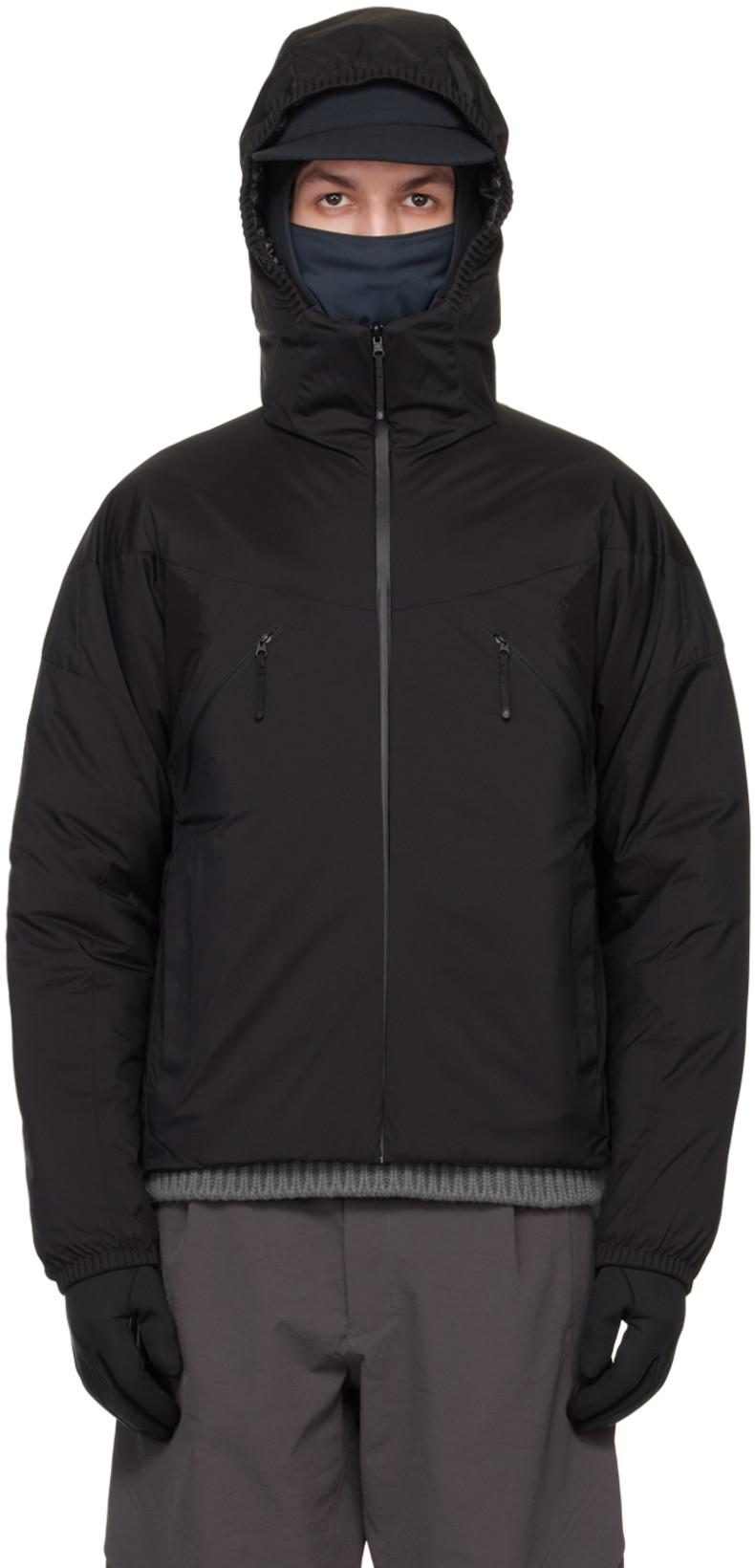 Black Padded Interliner Reversible Jacket by GOLDWIN 0 | jellibeans