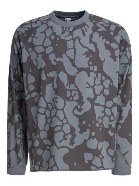 abstract-print raglan-sleeve T-shirt by GOLDWIN