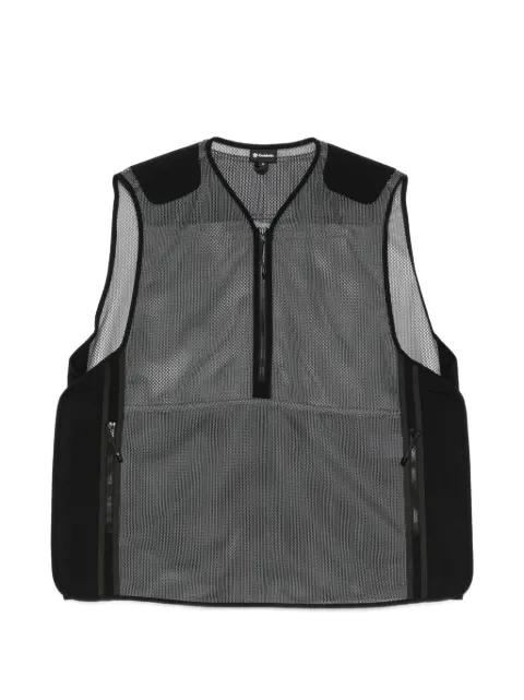 mesh-panelled gilet by GOLDWIN