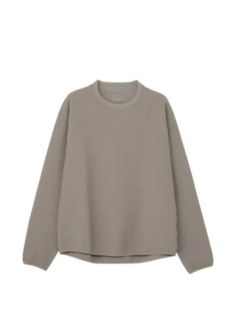 waffle-knit raglan-sleeve T-shirt by GOLDWIN