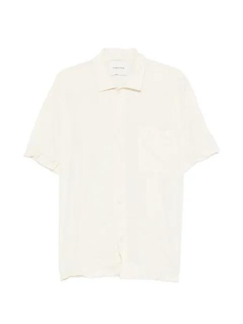 chest-pocket short-sleeves shirt by GONGDID DESIGN