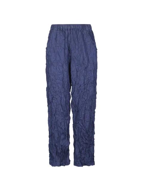 crinkled effect trousers by GONGDID DESIGN
