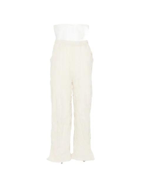 elastic-waistband trousers by GONGDID DESIGN