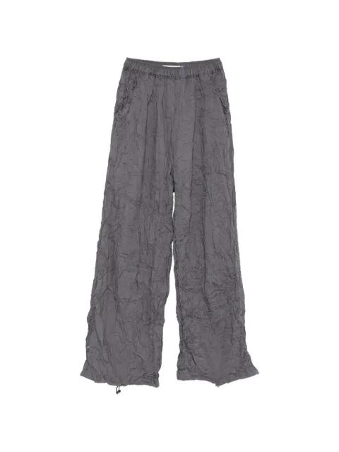 elasticated-waistband trousers by GONGDID DESIGN