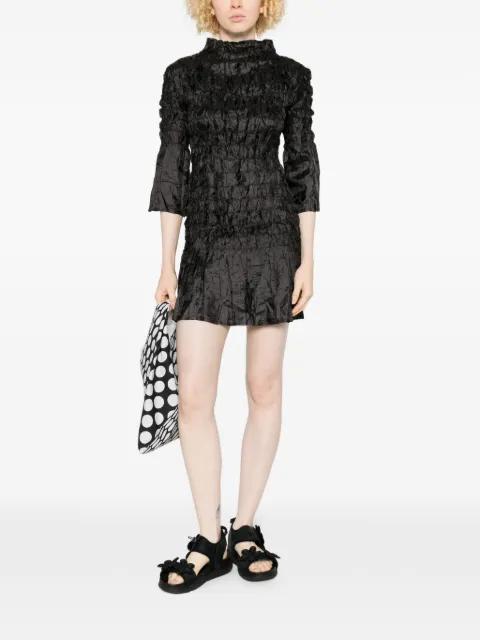 funnel-neck mini dress by GONGDID DESIGN