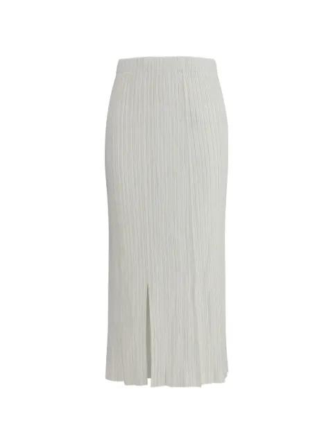 pleated midi skirt by GONGDID DESIGN