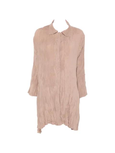 pleated mini shirtdress by GONGDID DESIGN