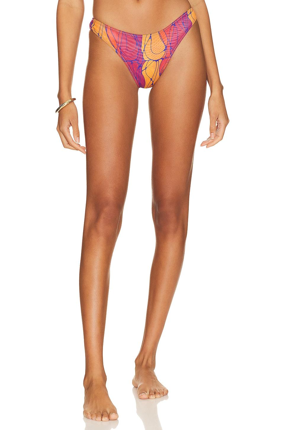Gonza Cheeky Bikini Bottom in Orange by GONZA