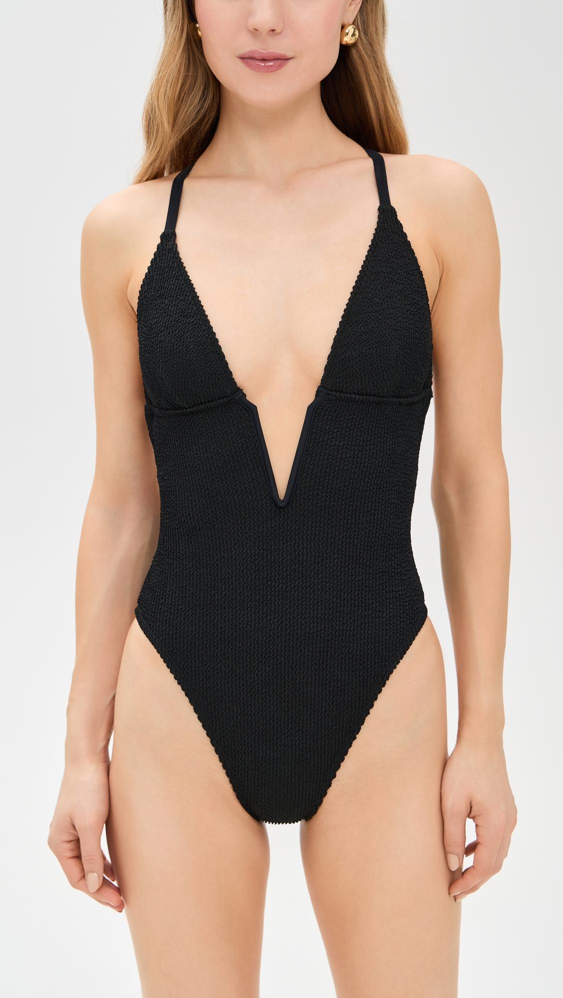 Always Fits Deep V Underwire Swimsuit by GOOD AMERICAN