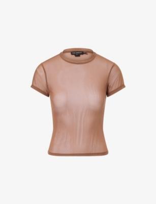 Baby Round-Neck Mesh T-Shirt by GOOD AMERICAN
