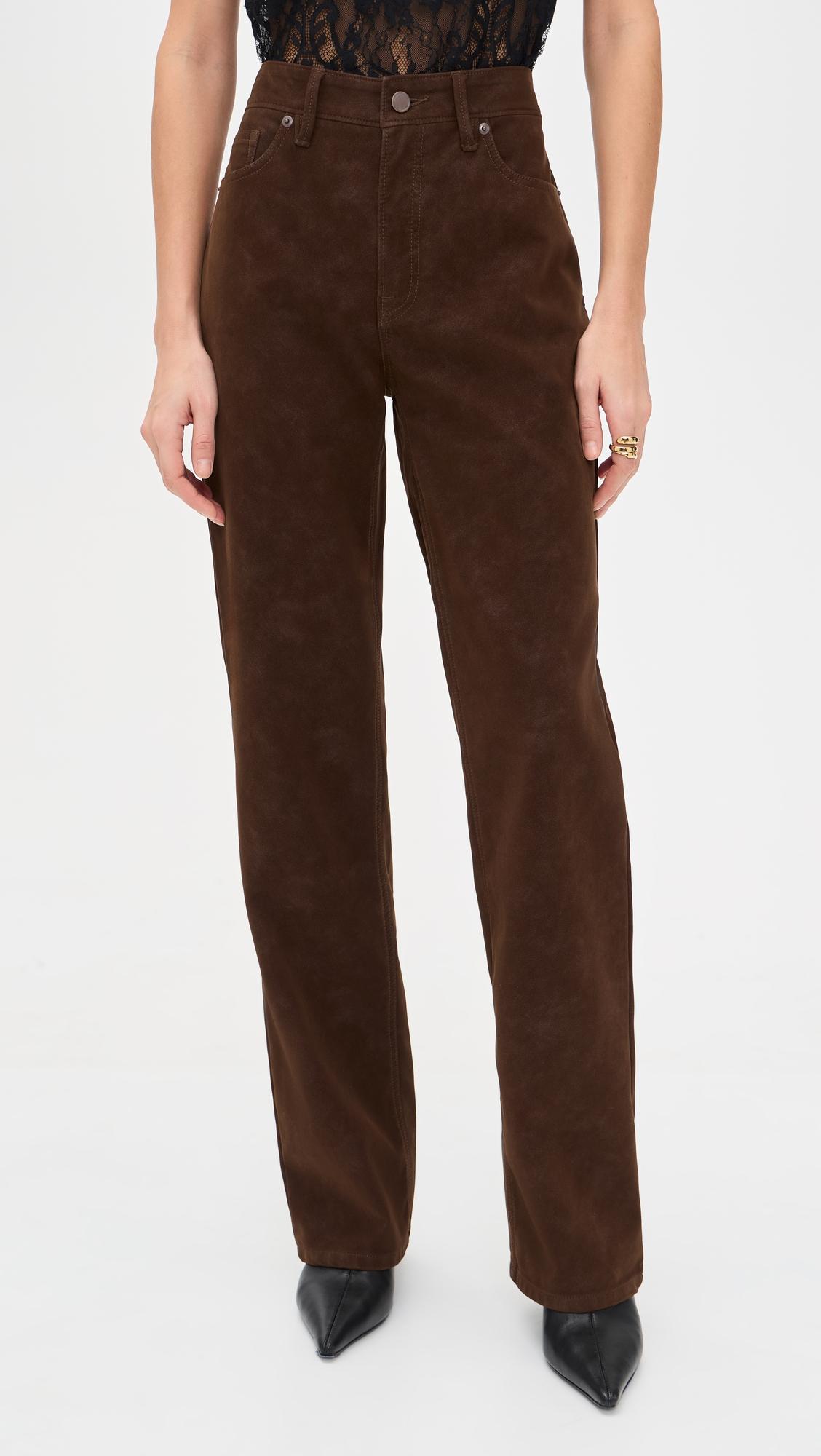 Better Than Suede Good True Straight Pants by GOOD AMERICAN