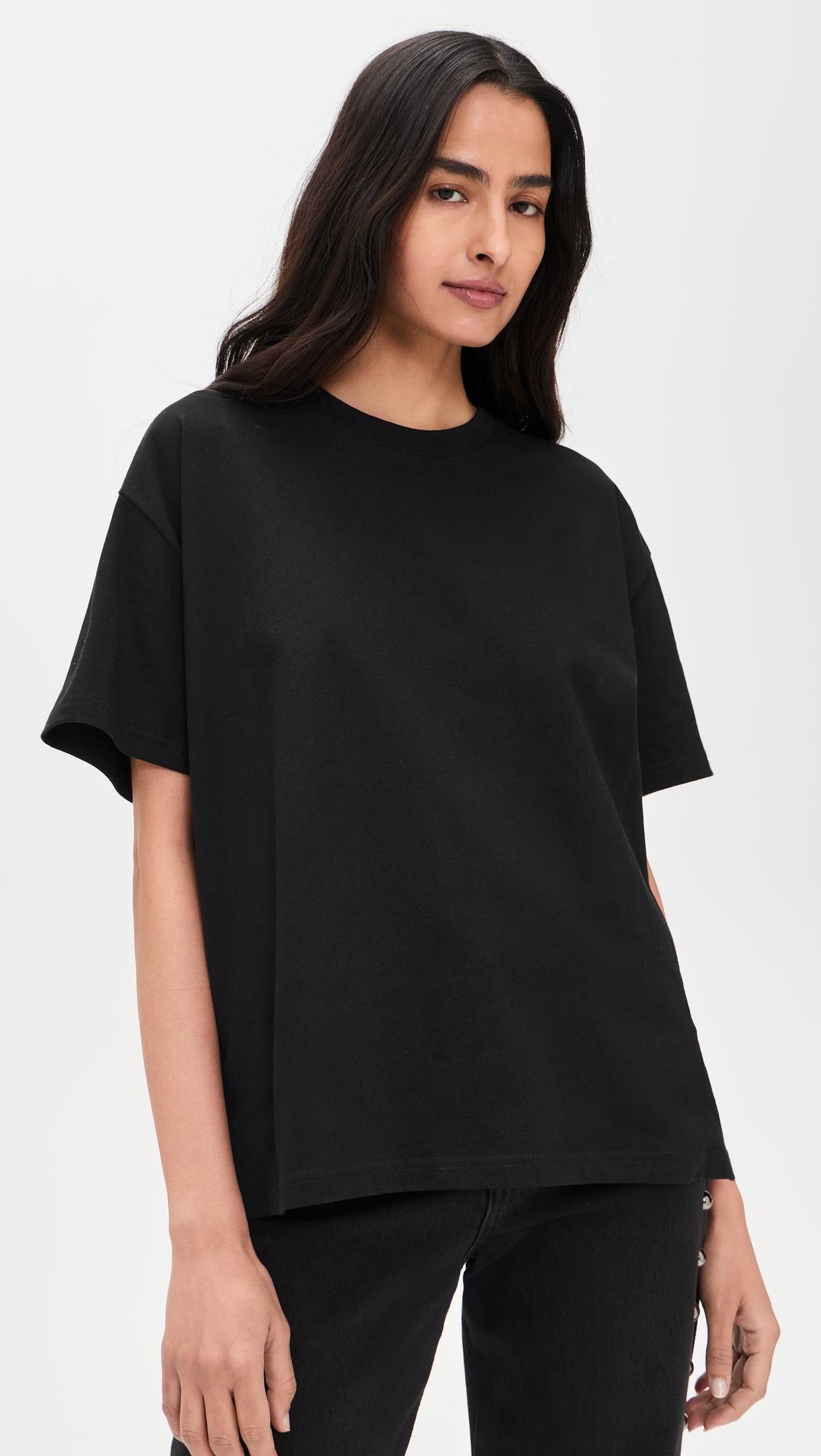 Cotton Oversized Tee by GOOD AMERICAN