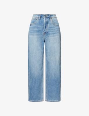 Cropped Barrel-Leg Denim Jeans by GOOD AMERICAN