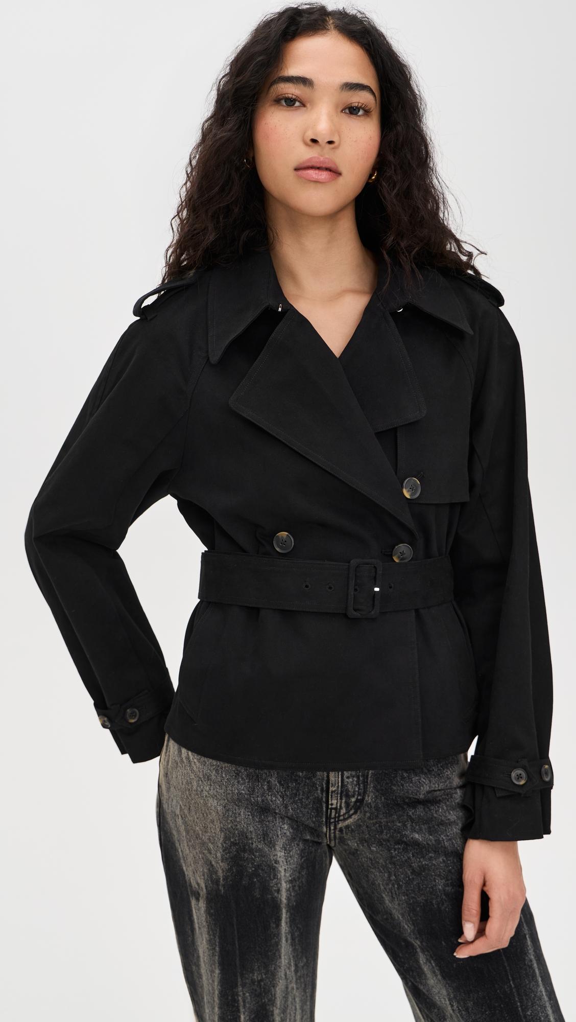 Cropped Trench Jacket by GOOD AMERICAN