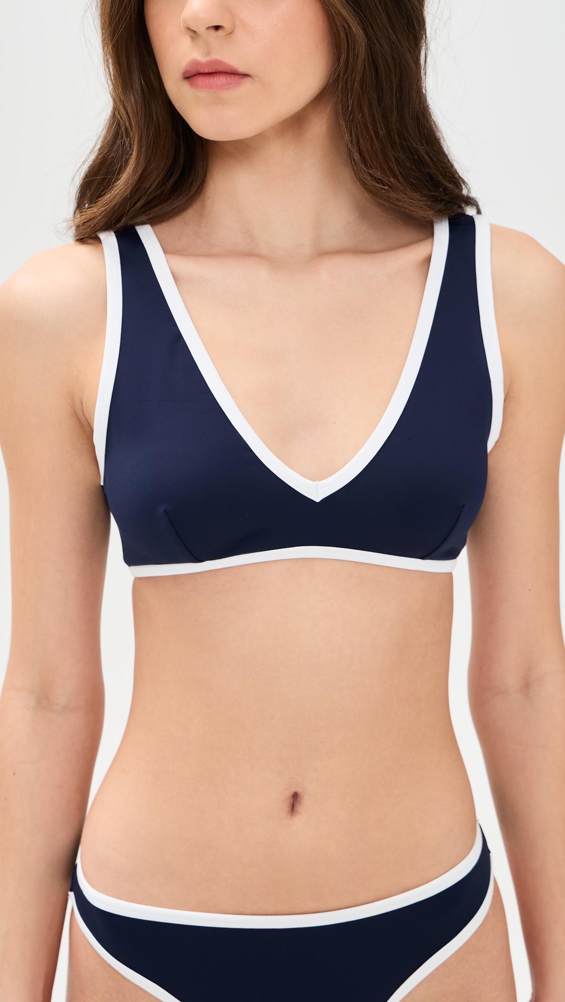 Deep V Bikini Top by GOOD AMERICAN