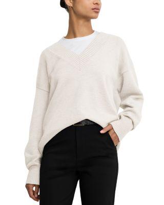 Deep V Knit Sweater by GOOD AMERICAN