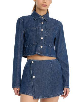 Denim Cropped Jacket by GOOD AMERICAN
