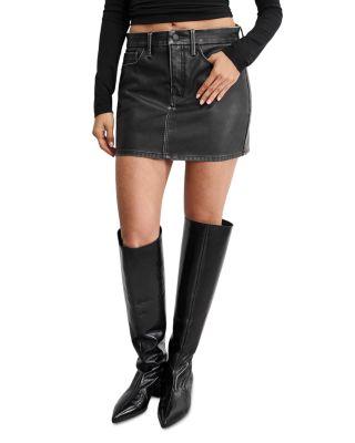 Faux Leather Good 90's Mini Skirt by GOOD AMERICAN