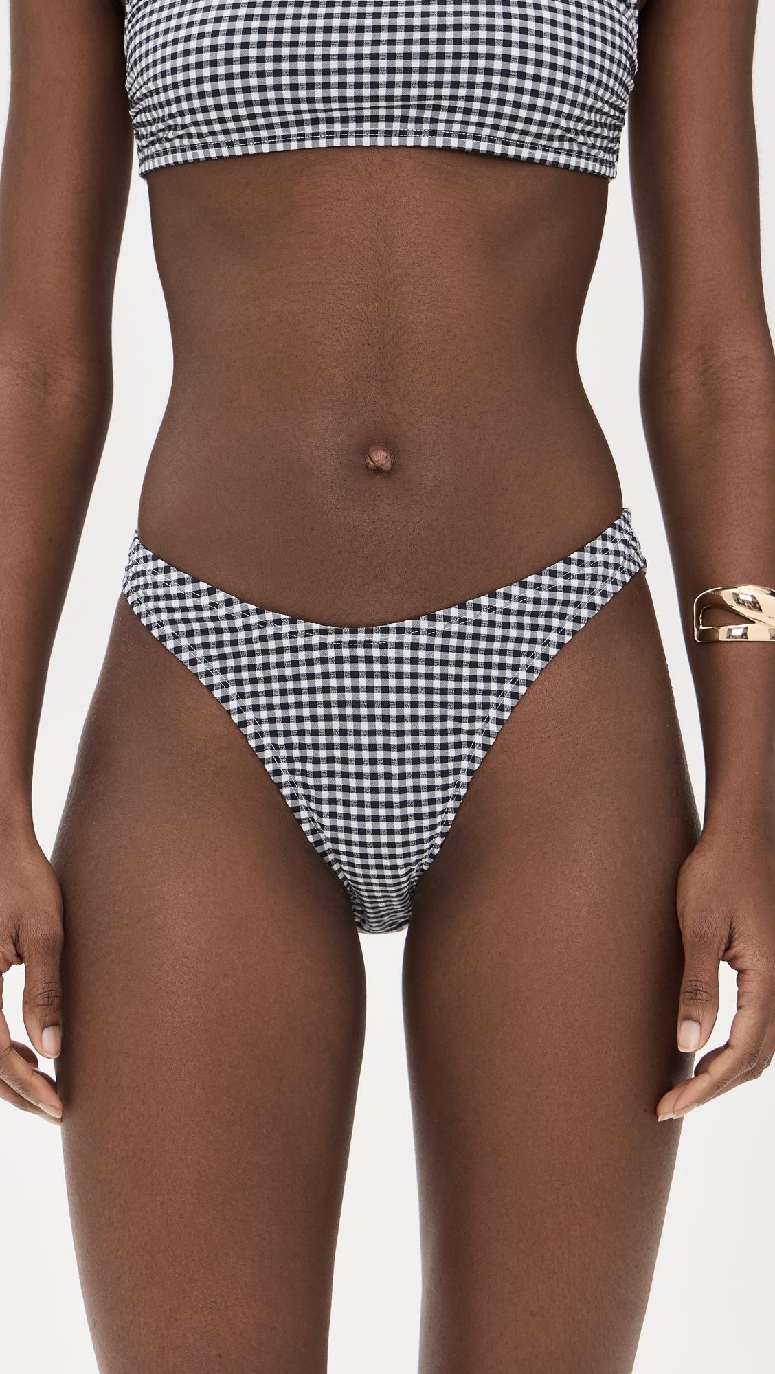 Gingham Good 90s Bikini Bottoms by GOOD AMERICAN