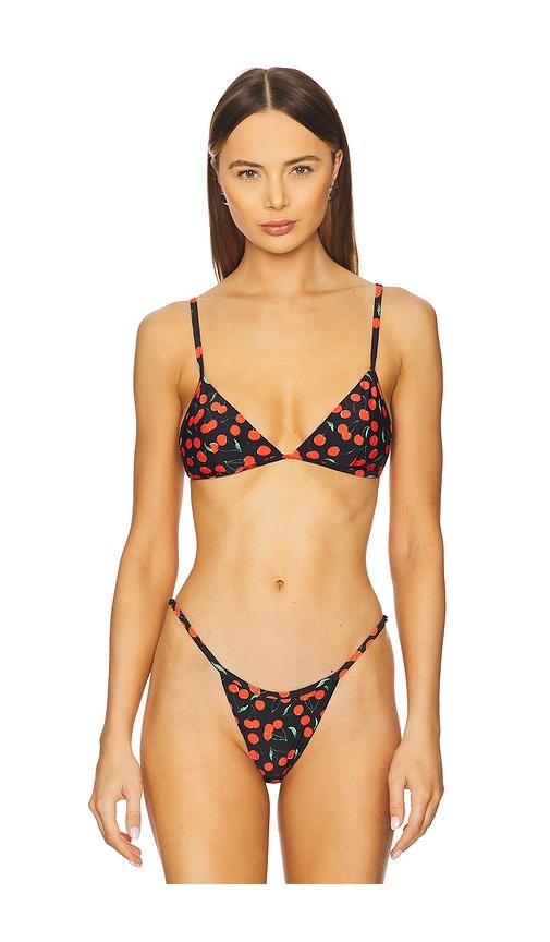 Good American Cherry Perfect Fit Top in Black by GOOD AMERICAN