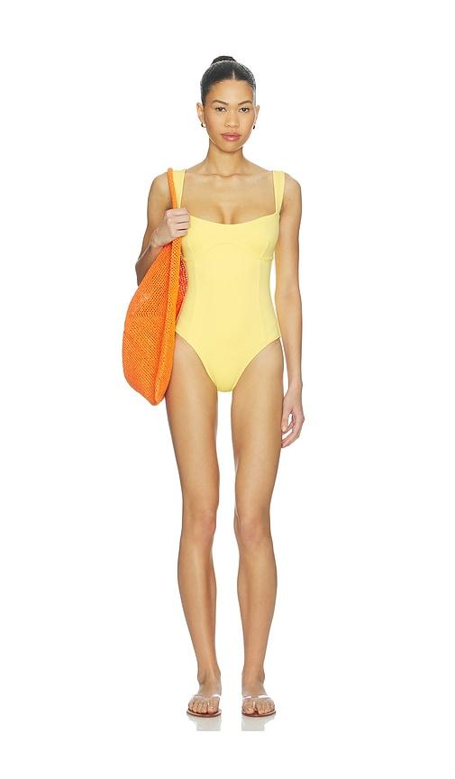 Good American Compression Sweetheart One Piece in Yellow by GOOD AMERICAN