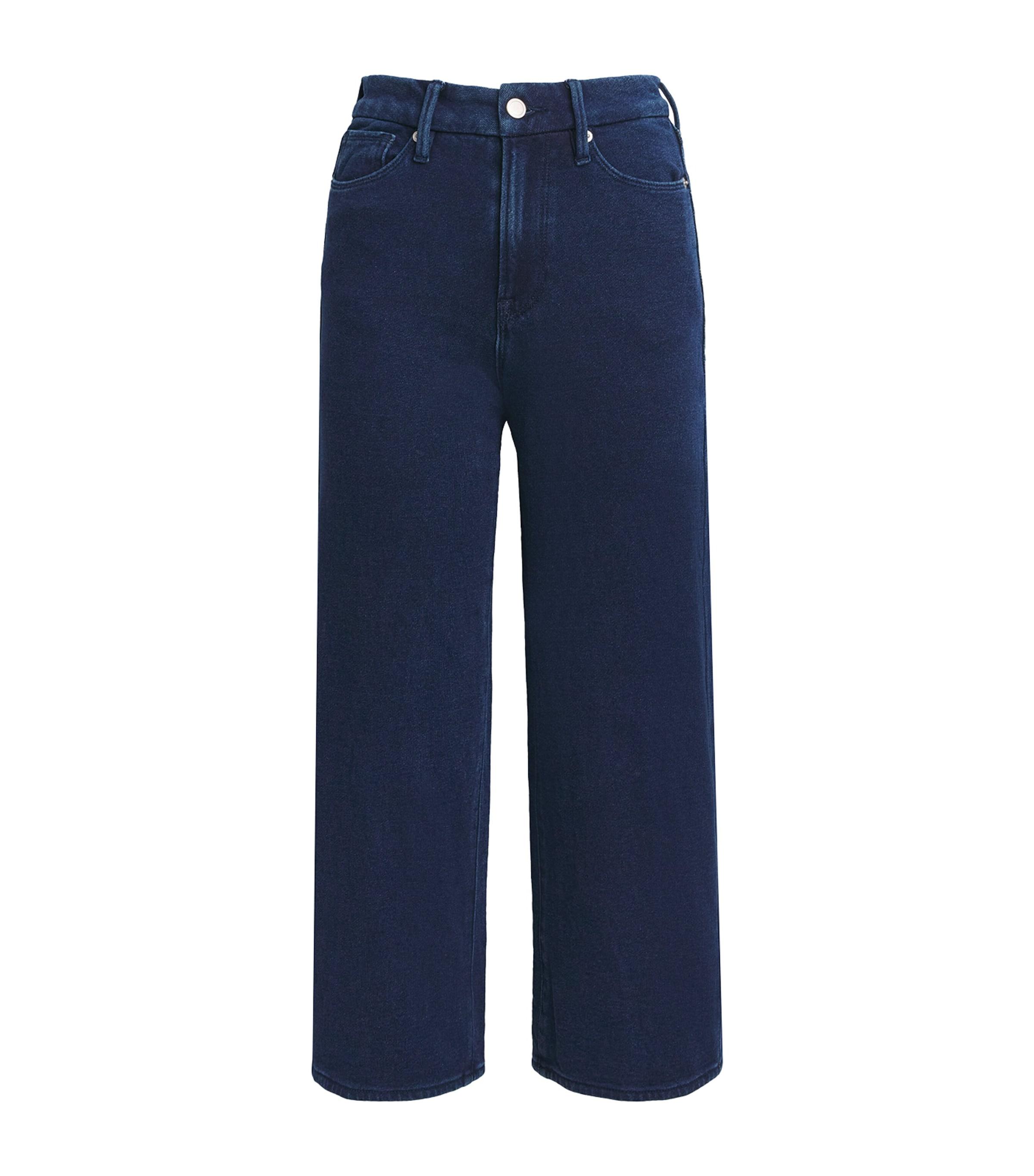 Good American Cotton Cropped Jeanius Trousers by GOOD AMERICAN