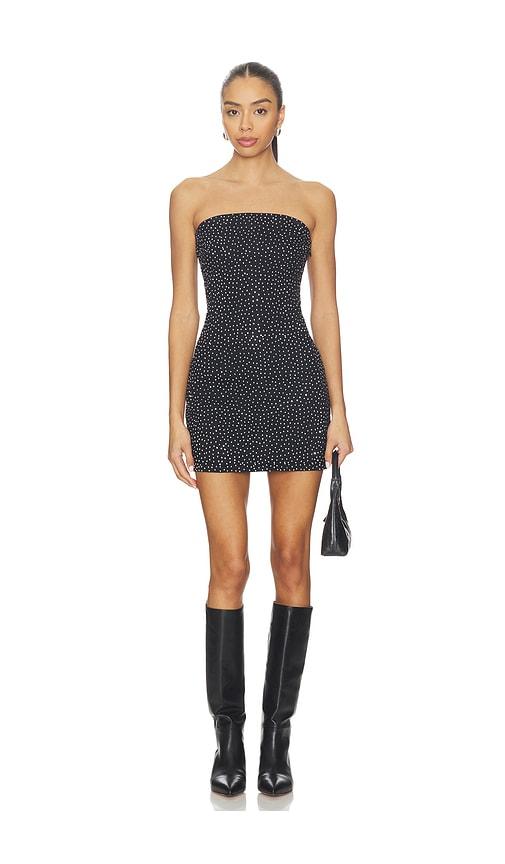 Good American Crystal Strapless Mini Dress in Black by GOOD AMERICAN